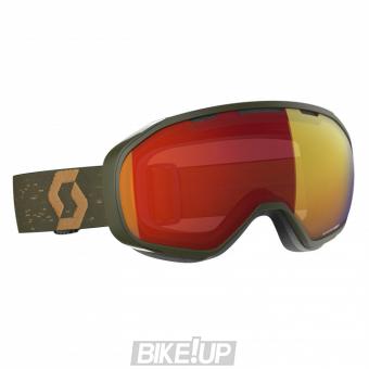 Ski mask SCOTT Fix Dark Green Enhancer Red Chrome