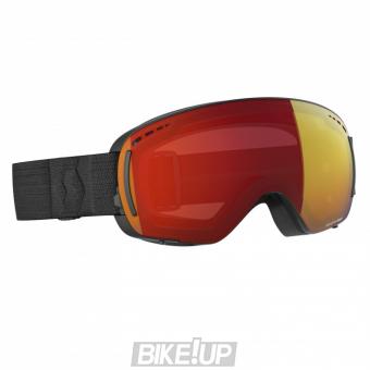 Ski mask SCOTT LCG COMPACT Black Enhancer Red Chrome