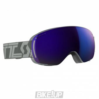 Ski mask SCOTT LCG COMPACT Throw Back Grey Solar Blue Chrome