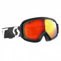 Ski mask SCOTT JR WITTY CHROME Black White Enhancer Red Chrome
