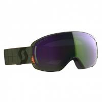 Ski mask SCOTT LCG COMPACT Khaki Green Enhancer Green Chrome