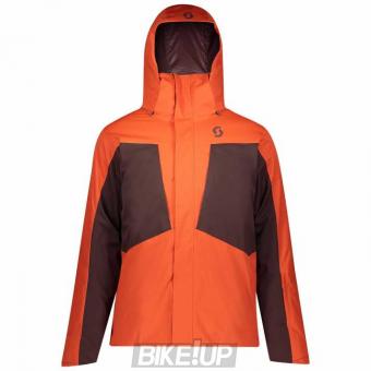 Ski jacket Scott Ultimate Dryo Orange pumpkin Red fudge