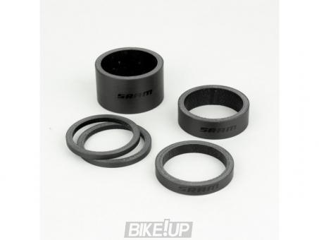 steering column spacer SRAM UD Carbon Gloss Black Logo 2.5mmx2.5mmx1.10mmx1.20mmx1 00.4318.035.000