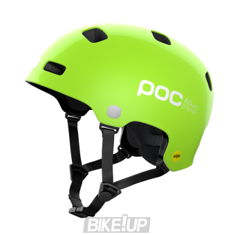 Kids helmet POCito Crane MIPS Fluorescent Yellow Green