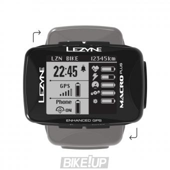 Cycling computer Lezyne Macro Plus GPS HR / ProSC Loaded Black