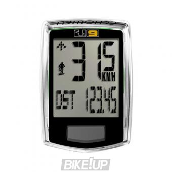 Bike computer wired LONGUS ECHOWELL U9 9 functions Black