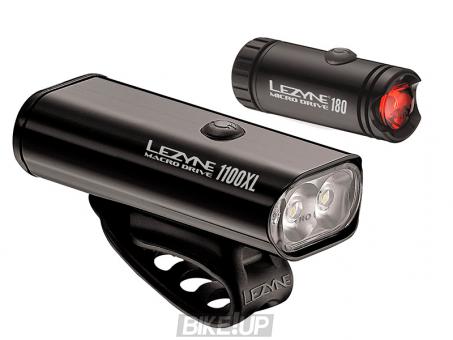 Lantern Set Lezyne Macro Drive 1100XL / Micro PAIR Black 2018