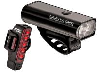 Set of cycling lights Lezyne Macro Drive 1100XL and Strip PRO PAIR Black 2018