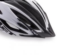 Visor on the helmet MET VELENO VISOR 2015 MATT BLACK WHITE LOGO