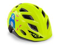 Kids bike helmet MET Elfo & Genio Lime Green Monkey Glossy