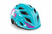 Kids bike helmet MET Elfo & Genio Blue Unicorn Glossy