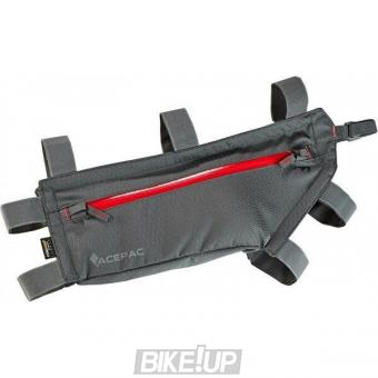 Bicycle frame bag on ACEPAC Zip Frame Bag M Grey