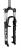 Fork SR Suntour XCM HLO 100 26 "/ 28,6 / A-H pruzh. V-brake lock black