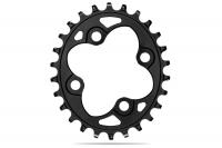 Chainring absoluteBLACK Oval 64BCD Black