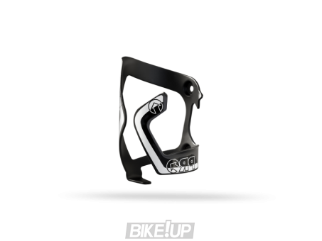 Flyagoderzhatel Pro Side Bottle Cage Black White for the right hand