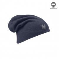 Cap Buff Merino Wool Thermal Hat Solid Navy