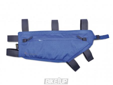 Bicycle frame bag on ACEPAC Zip Frame Bag L Blue