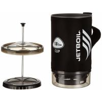 A cup with a press for coffee and tea Jetboil Spare Cup W G Press Black 1.8L