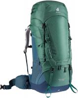 Women's trekking backpack DEUTER Aircontact 60 + 10L 2337 Seagreen Marine
