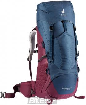 Trekking backpack female DEUTER Aircontact Lite 35 + 10L SL 3525 Marine Blackberry