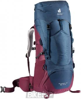 DEUTER Women's Travel Backpack Aircontact Lite 35 + 10L SL 3525 Marine Blackberry