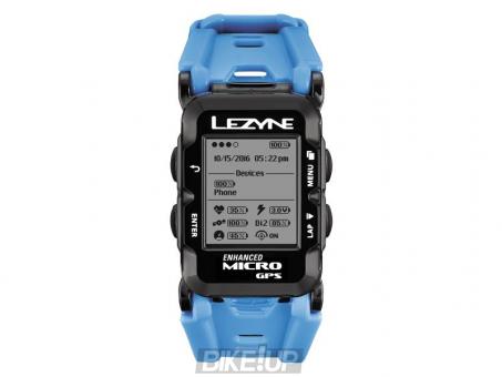 Hours cycling computer Lezyne Micro GPS WATCH HR LOADED CYAN