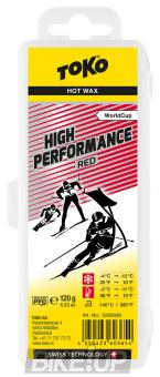 Wax with a high fluorine content TOKO High Performance red 120g