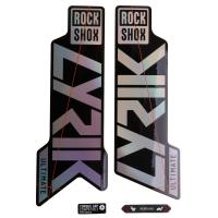 ROCKSHOX Decal Kit for 27.5/29" Lyrik Ultimate Gloss Rainbow Foil for High Gloss Black 2021 11.4018.105.049