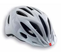 Helmet 20 MET Active Miles Matt texture white (Reflective Stickers)