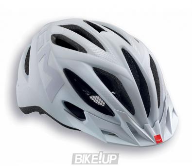 Helmet 20 MET Active Miles Matt texture white (Reflective Stickers)