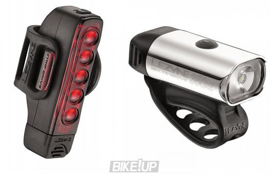 Lights Lezyne HECTO DRIVE 350XL / Lezyne STRIP PAIR Silver