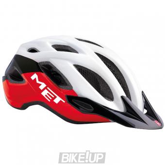 Helmet MET Crossover White Black Red