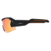 Glasses SCOTT SPUR Black Matt Orange Red Chrome Amplifier + Clear