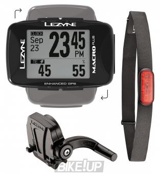 Bike Computer LEZYNE MACRO PLUS GPS HRSC LOADED Black