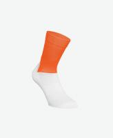 cycling socks POC Essential Road Socks Zink Orange / Hydrogen White