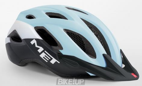 Helmet MET Crossover Lady Light Blue Black White