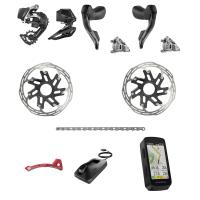 SRAM RED AXS 2x12 Groupset with Hammerhead Karoo 3 Bike Computer 00.7918.325.000