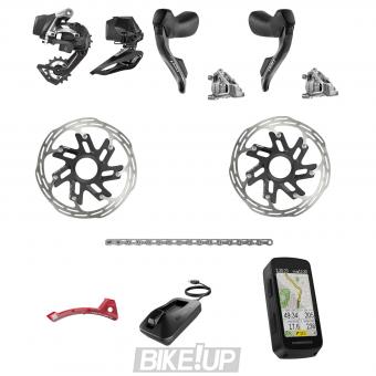 SRAM RED AXS 2x12 Groupset with Hammerhead Karoo 3 Bike Computer 00.7918.325.000