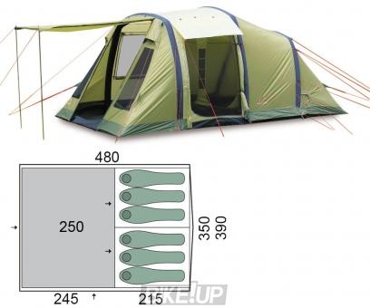 Six bed tent Pinguin Interval 6 Airtube