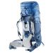 Women's trekking backpack DEUTER Aircontact 50 + 10L SL 3399 Steel Midnight