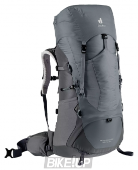 Trekking backpack female DEUTER Aircontact Lite 45 + 10L SL 4412 Shale Graphite
