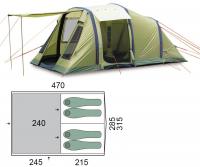 Four-tent Pinguin Interval 4 Airtube