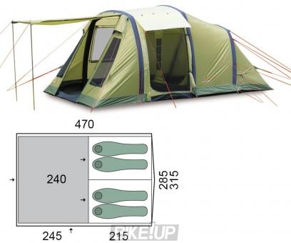 Four-tent Pinguin Interval 4 Airtube