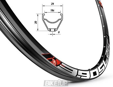 Rim MACH1 3.90 DISC 29 "32otv to drive. Brk, cap, black AV 430 g.