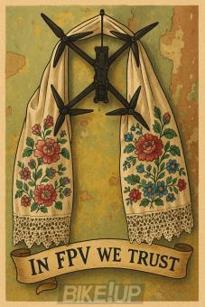 Postcard IN FPV WE TRUST "Amulet"