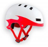 Helmet for children MET YO-YO White RED Flames