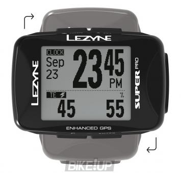 Cycling computer Lezyne Super PRO GPS HR / ProSC LOADED Black