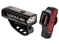 Set of cycling lights Lezyne Micro Drive 500XL and Strip PAIR Black 2018