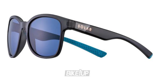 Sunglasses Solar SOLEDAD Polarized Transparent Matte Black