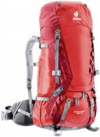 Backpack Deuter Aircontact 45 + 10 Fire Cranberry